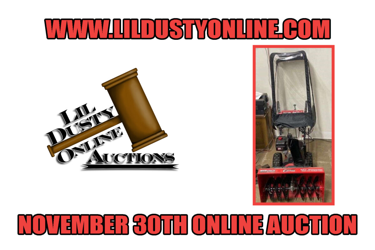 November 30th, 2022 Waterford, Online Auction Pickup In Webberville